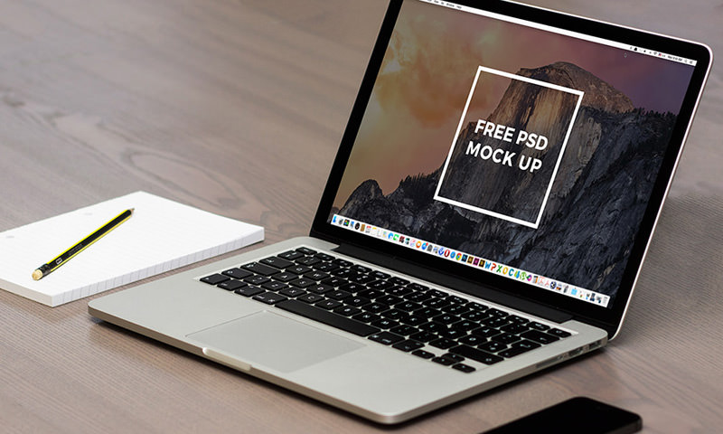 macbook pro psd device mockup