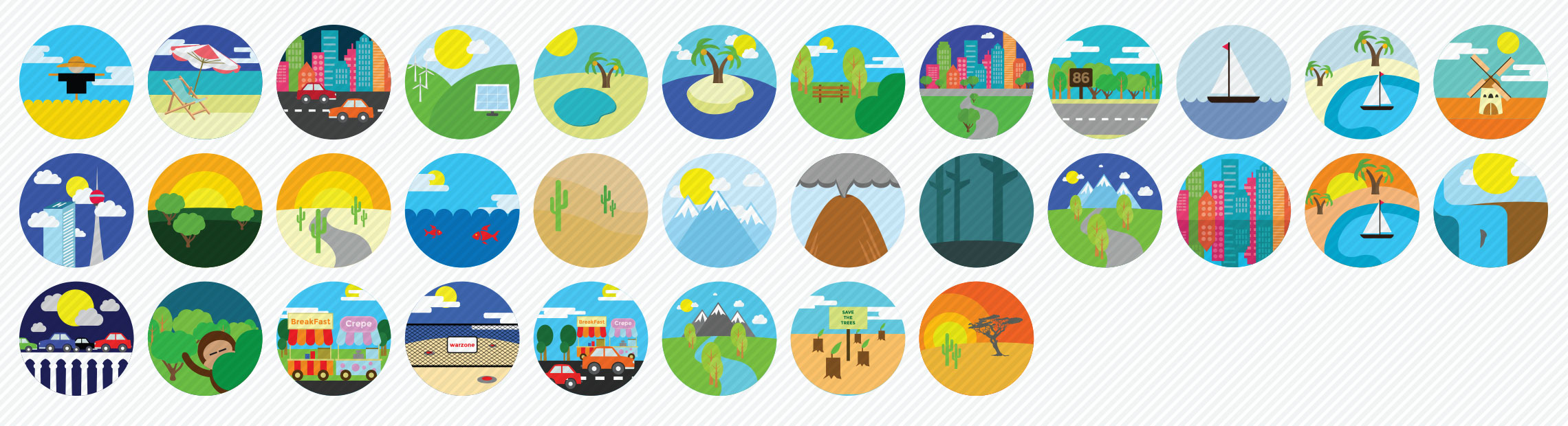 Places-and-Locations-Flat-Icons