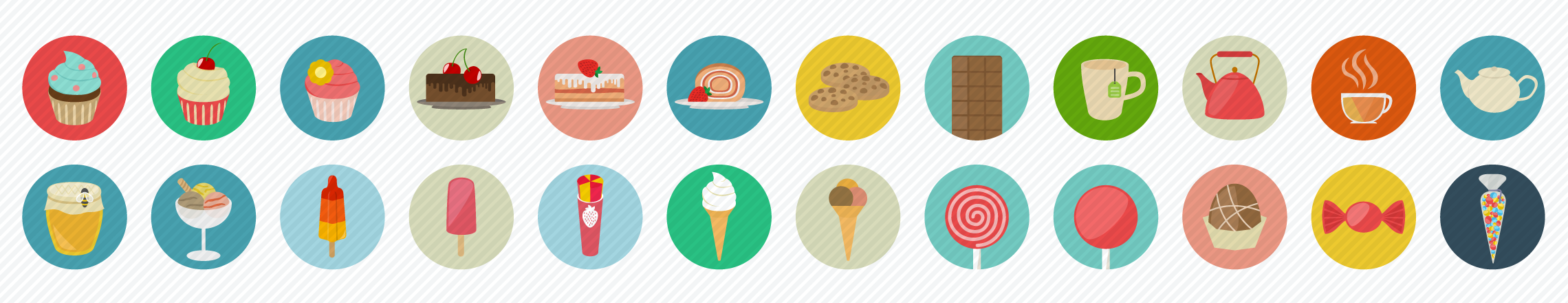 Sweets_Drinks_Flat_Icons